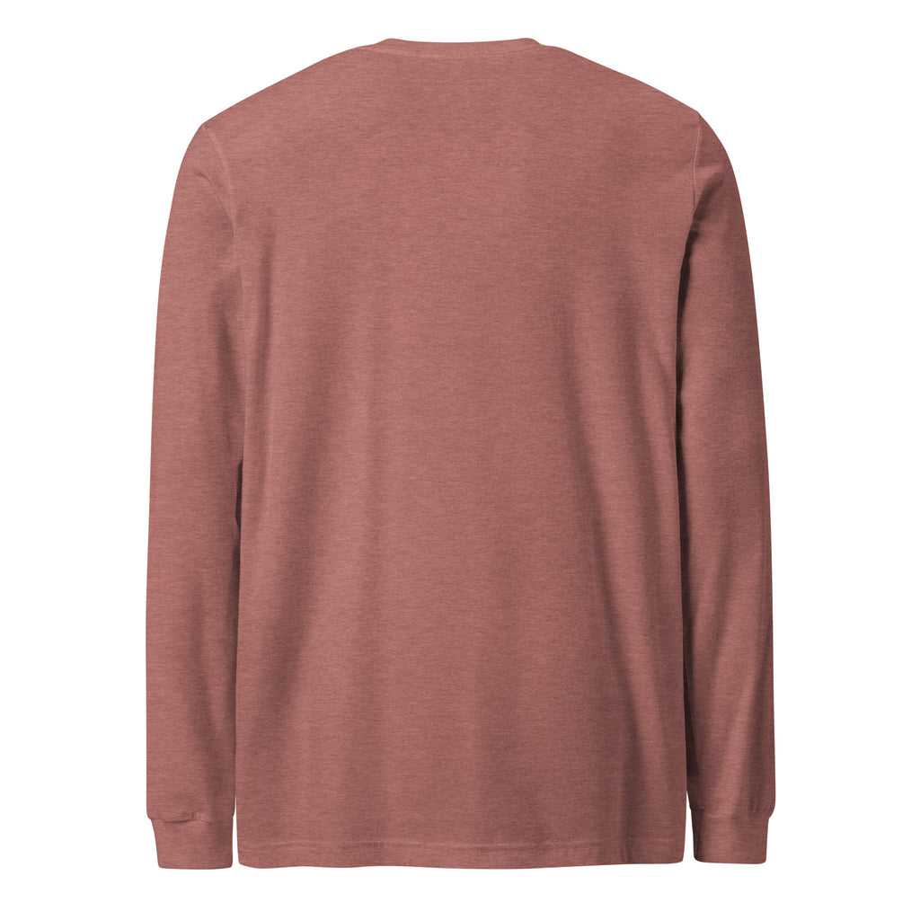 Professional Avoider of Phone Calls sarcastic long sleeve shirt - heather mauve, back view