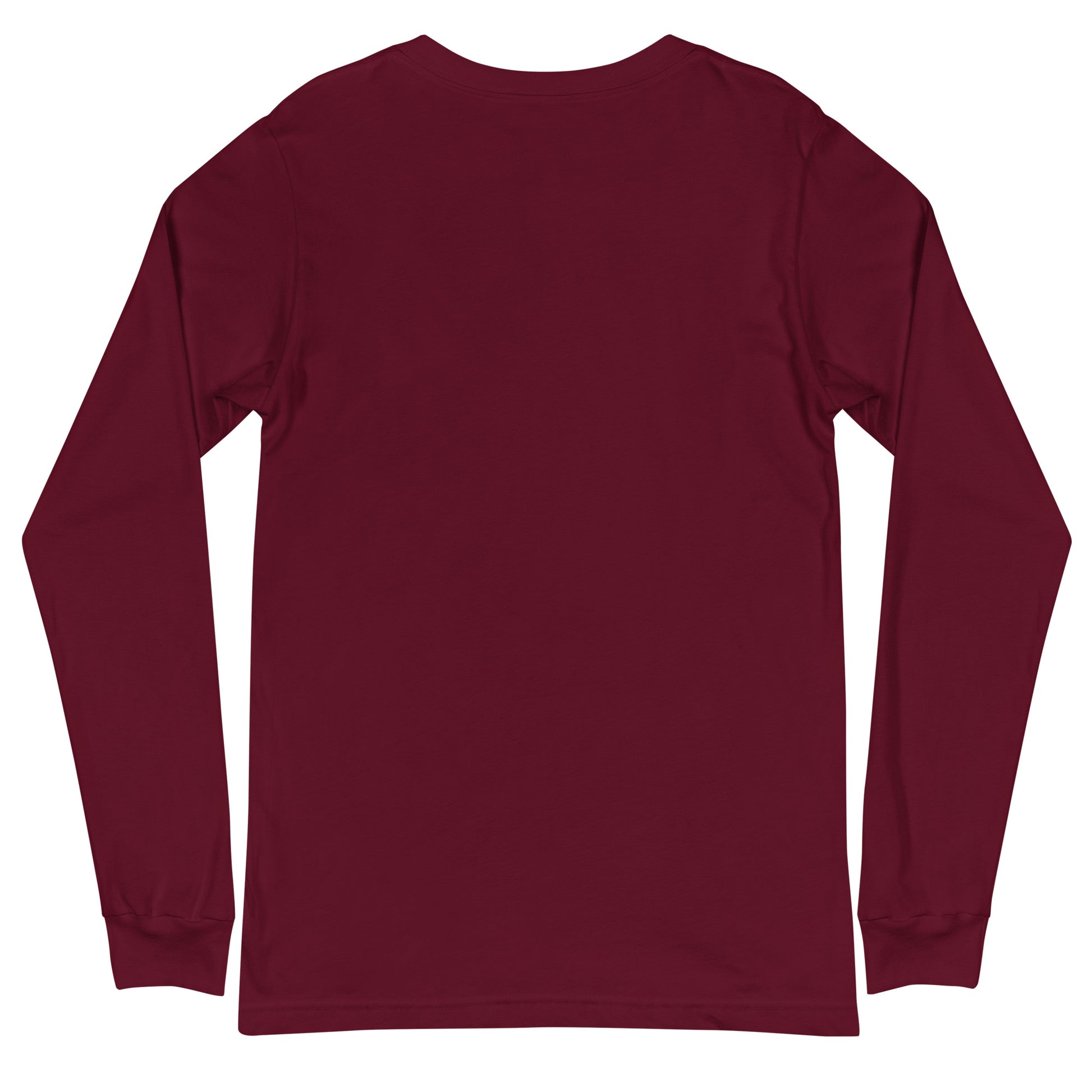 Living for That One Email - Sarcastic Long Sleeve Shirt in Sleeve Tee Maroon - Back View | Sarcastic Long sleeve | PureSarcasm