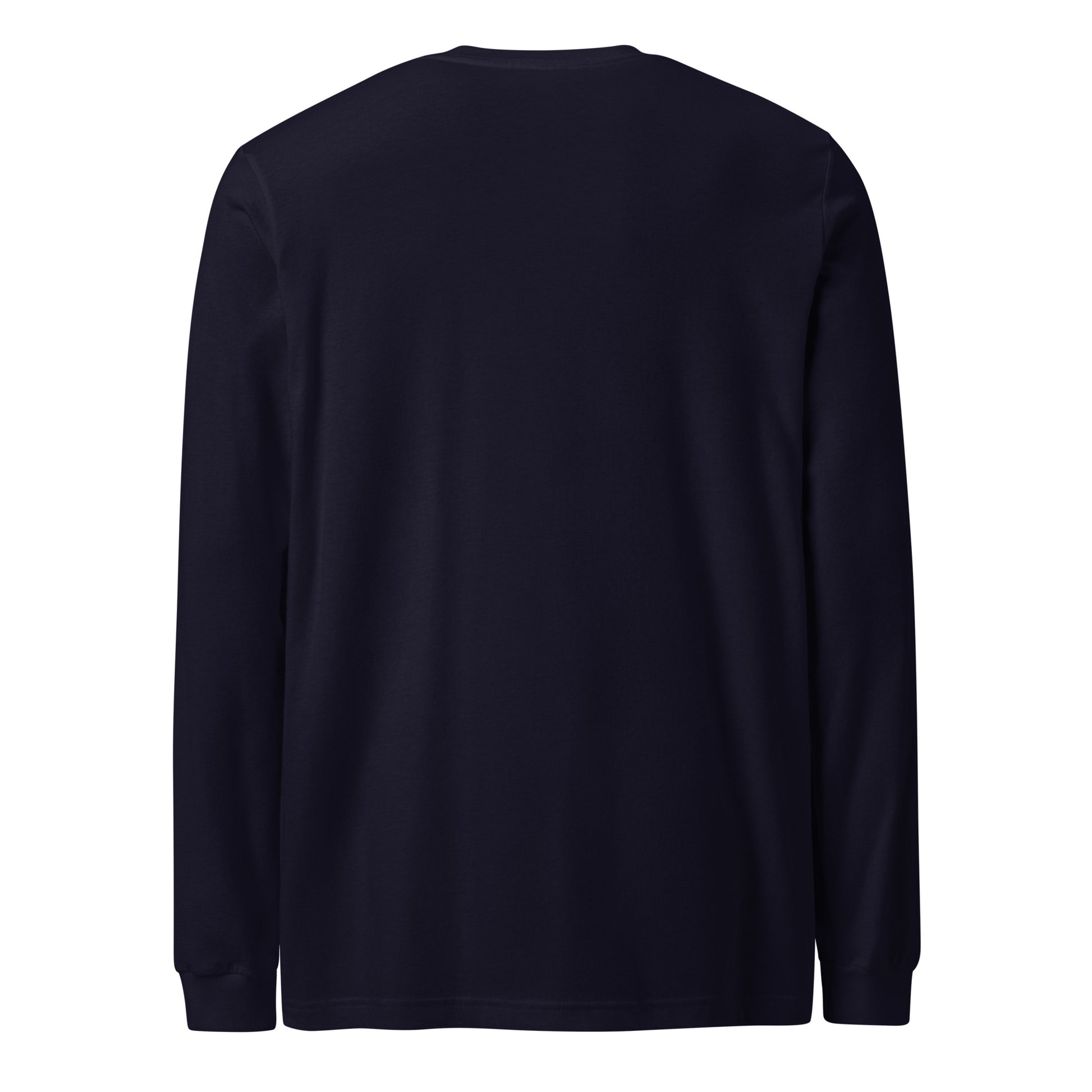 PureSarcasm sarcastic long sleeve shirt - navy, back view
