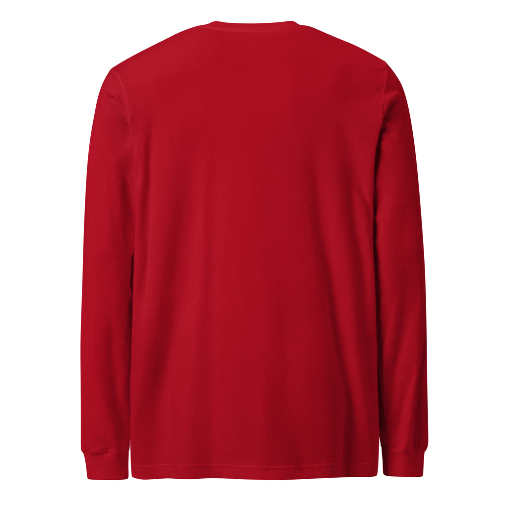 PureSarcasm sarcastic long sleeve shirt - red, back view