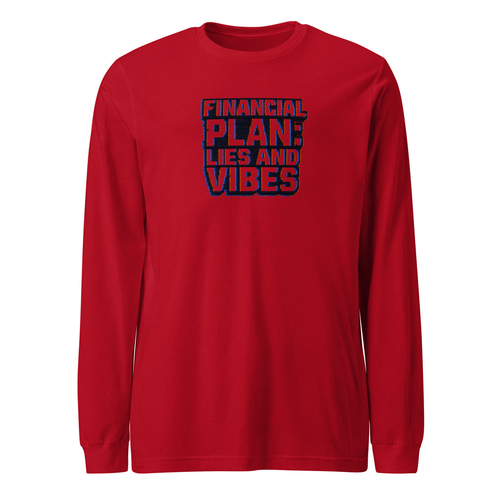 PureSarcasm sarcastic long sleeve shirt - red, front view