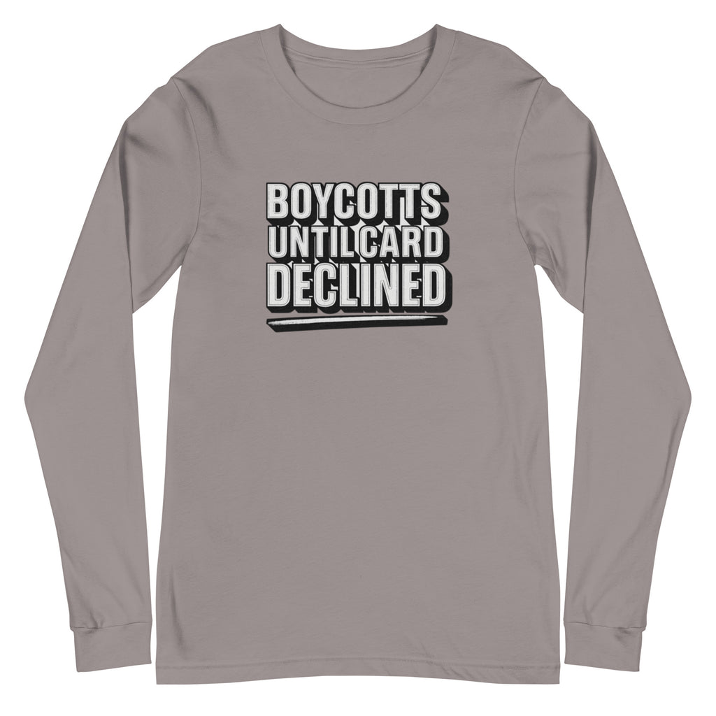 PureSarcasm sarcastic long sleeve shirt - storm, front view