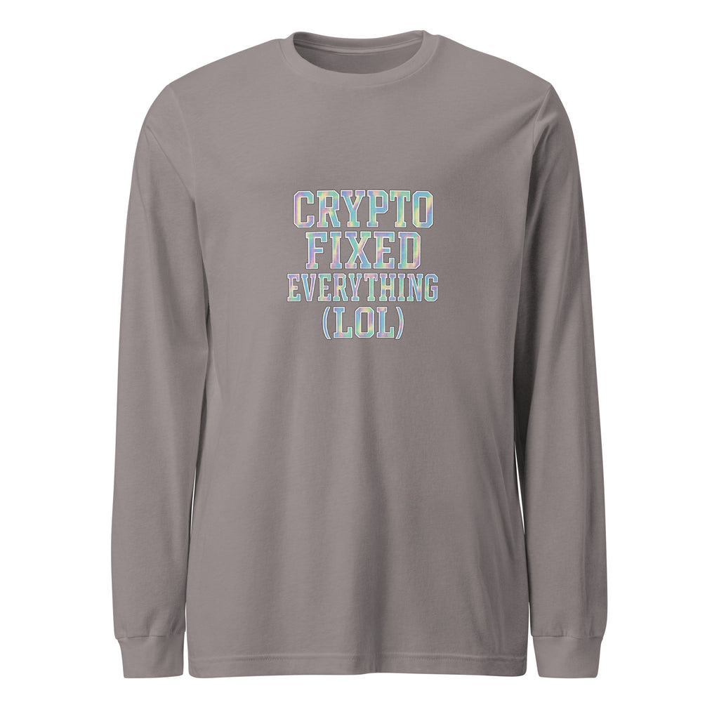 PureSarcasm sarcastic long sleeve shirt - storm, front view