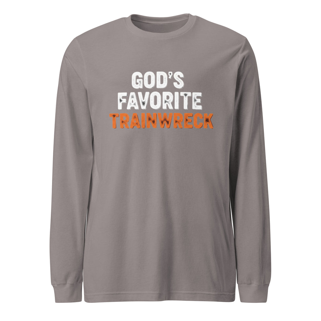 PureSarcasm sarcastic long sleeve shirt - storm, front view