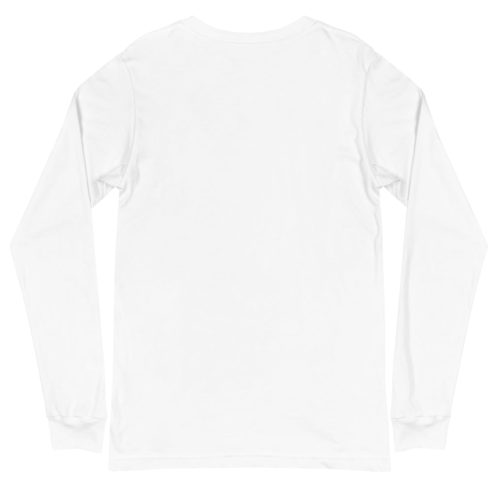 PureSarcasm sarcastic long sleeve shirt - white, back view