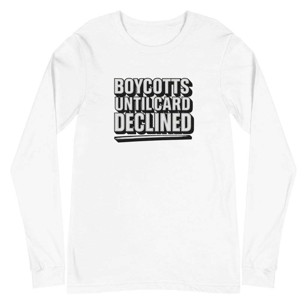 PureSarcasm sarcastic long sleeve shirt - white, front view