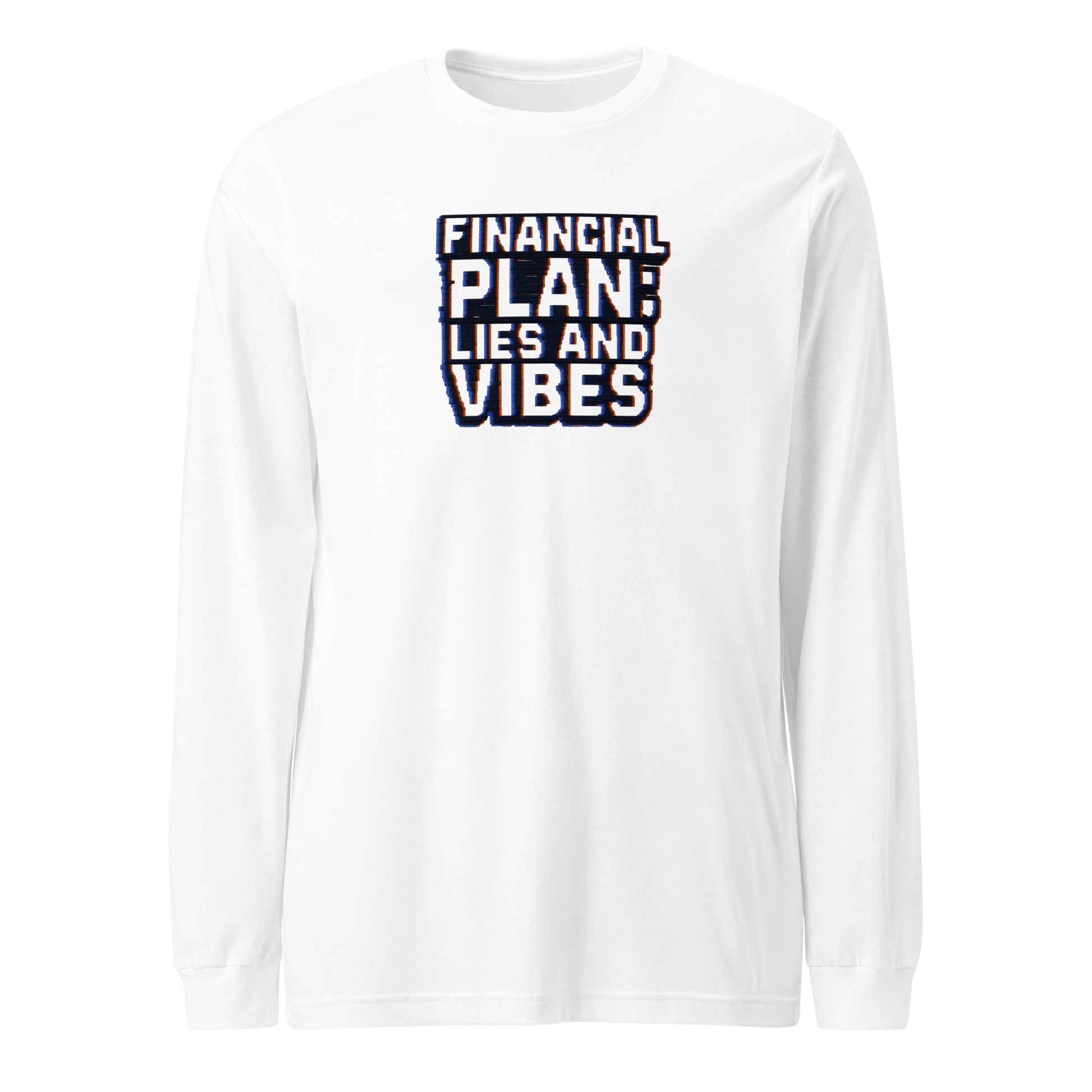 PureSarcasm sarcastic long sleeve shirt - white, front view