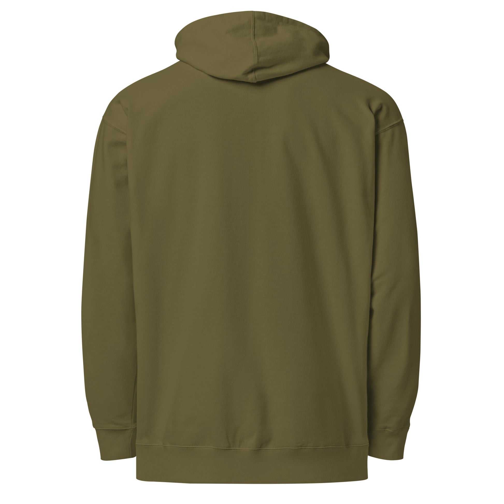 WiFi Strong, Willpower Weak - Sarcastic Hoodie | PureSarcasm in Midweight Hoodie Army - Back View | Sarcastic Hoodie | PureSarcasm