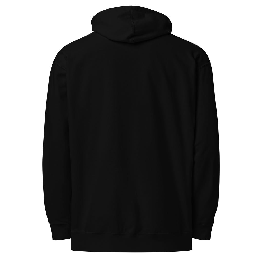 PureSarcasm sarcastic hoodie - midweight black, back view