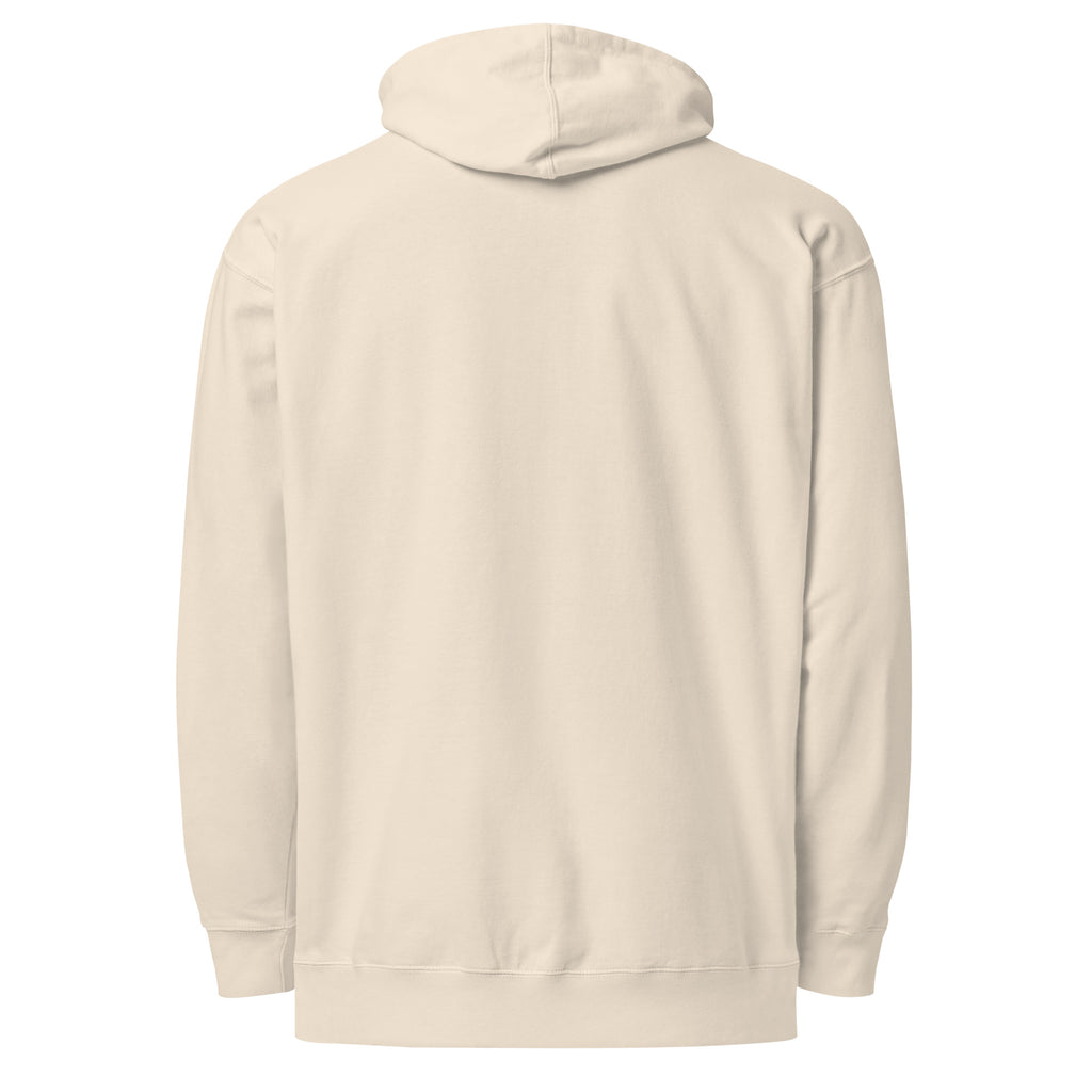PureSarcasm sarcastic hoodie - midweight bone, back view