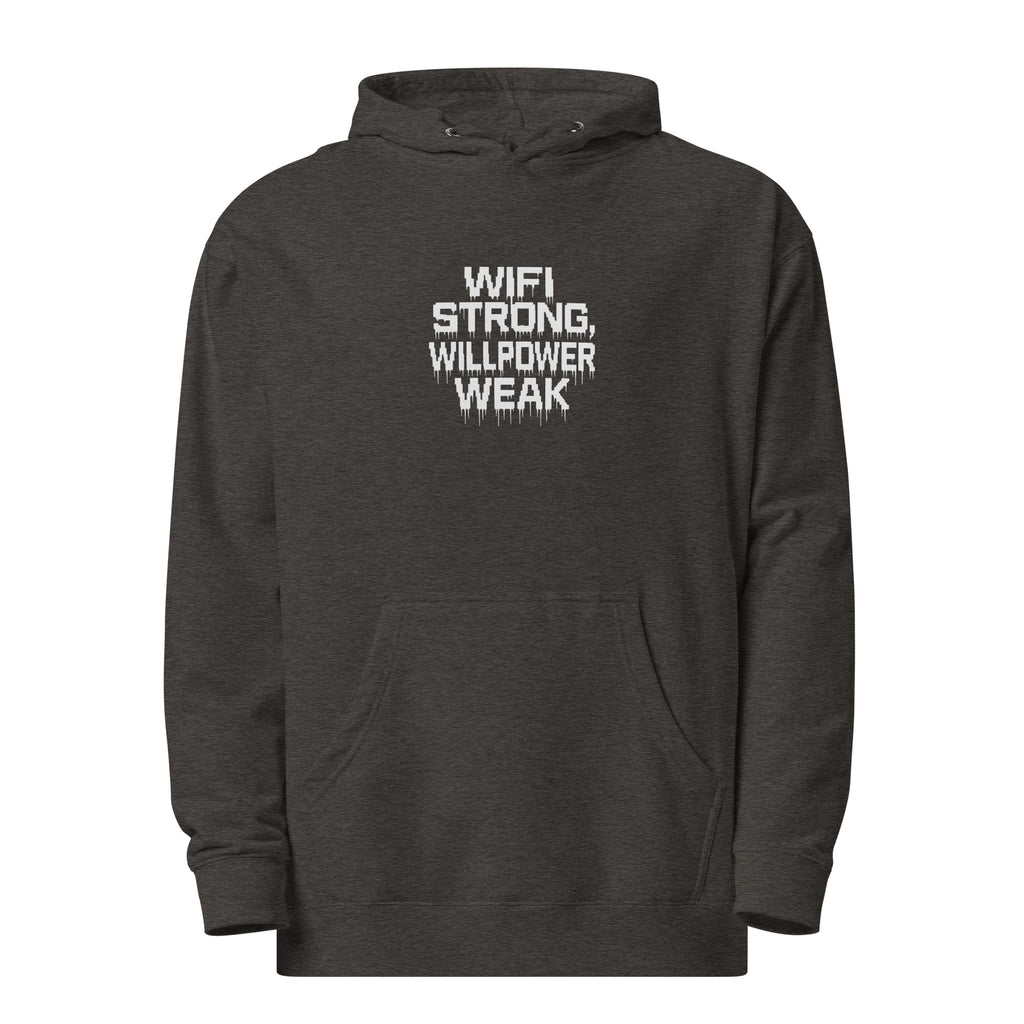 PureSarcasm sarcastic hoodie - charcoal heather, front view