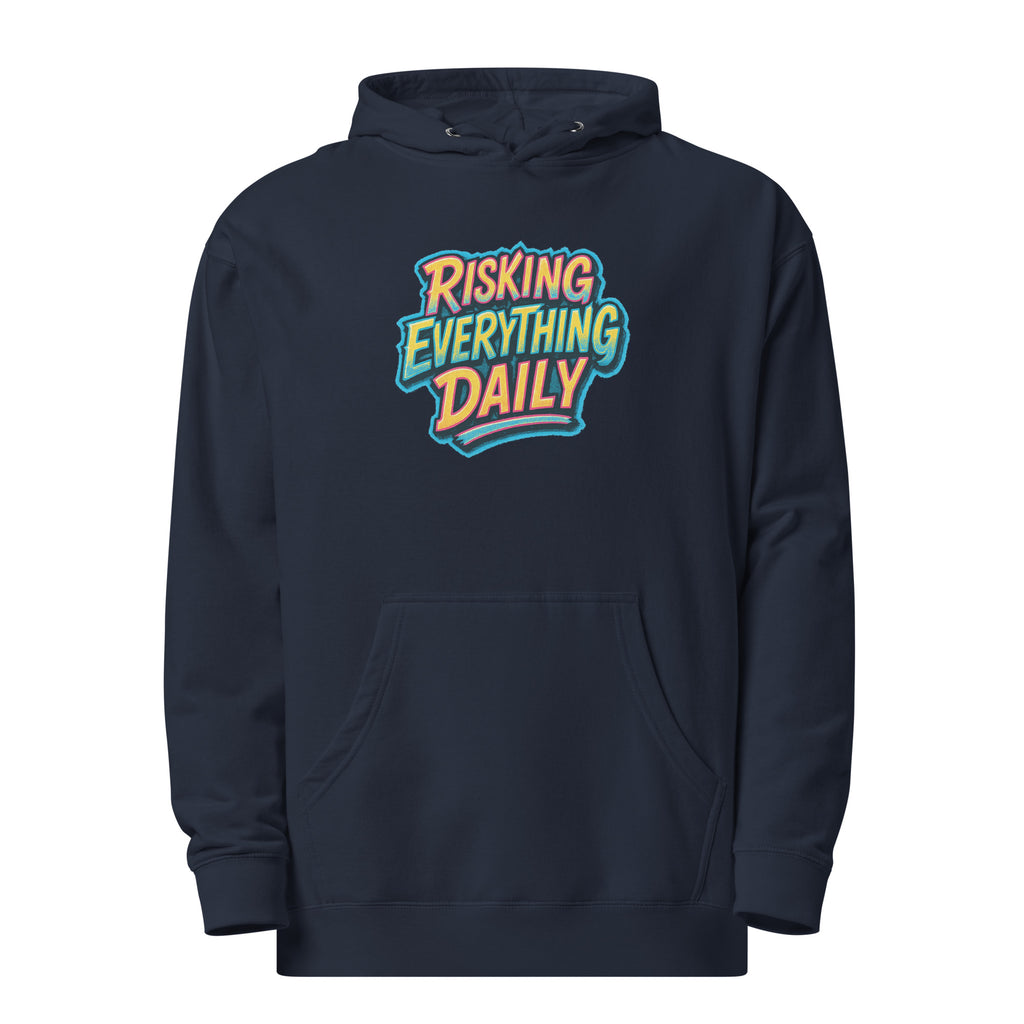 PureSarcasm sarcastic hoodie - classic navy, front view