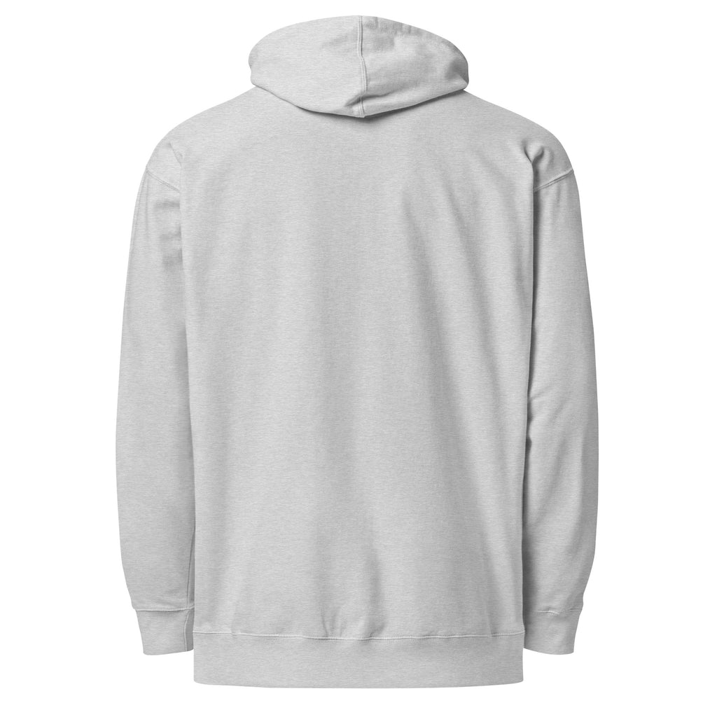 PureSarcasm sarcastic hoodie - grey heather, back view