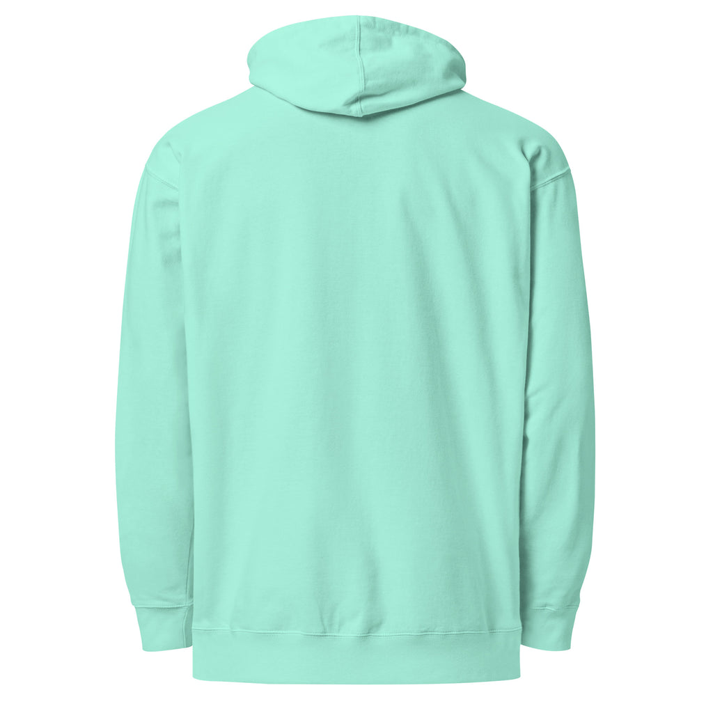 PureSarcasm sarcastic hoodie - midweight mint, back view