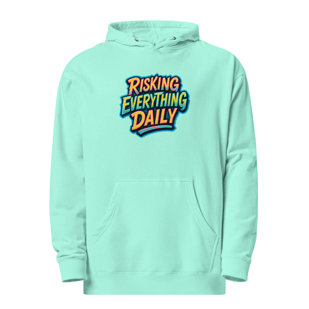 PureSarcasm sarcastic hoodie - midweight mint, front view