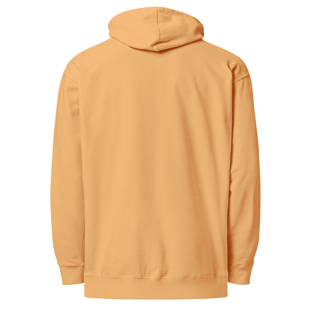 PureSarcasm sarcastic hoodie - midweight peach, back view