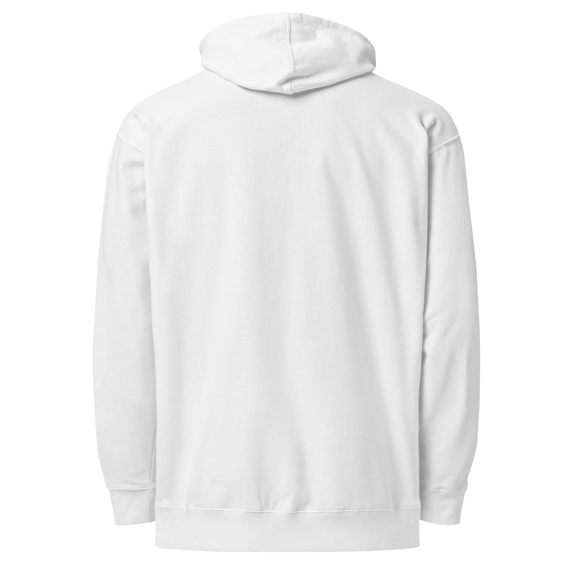 Risking Everything Daily - Sarcastic Hoodies | PureSarcasm in Midweight Hoodie White - Back View | Sarcastic Hoodies | PureSarcasm