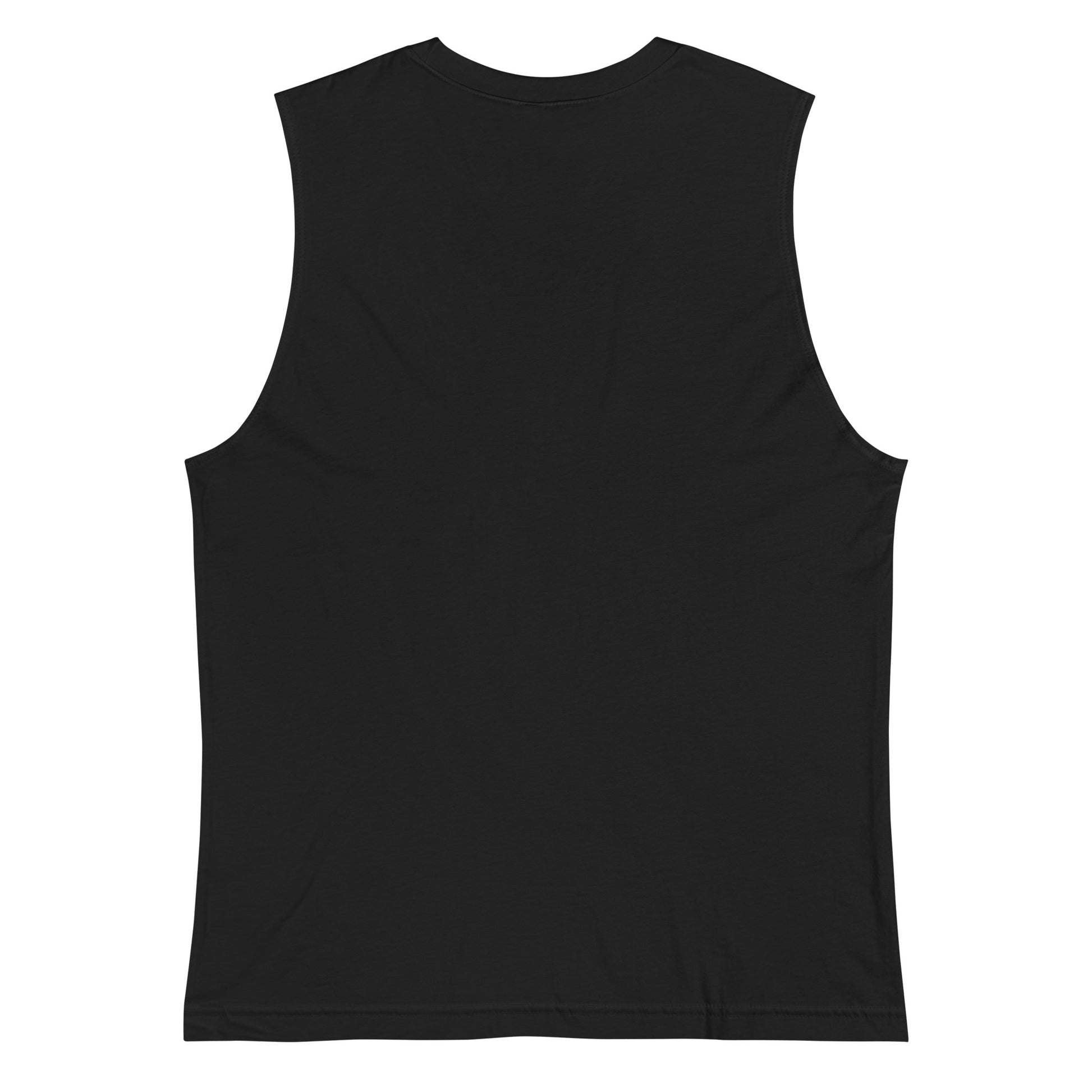 Living Wasn’t In My Budget sarcastic tank top - my budget - sarcastic top in black, back view