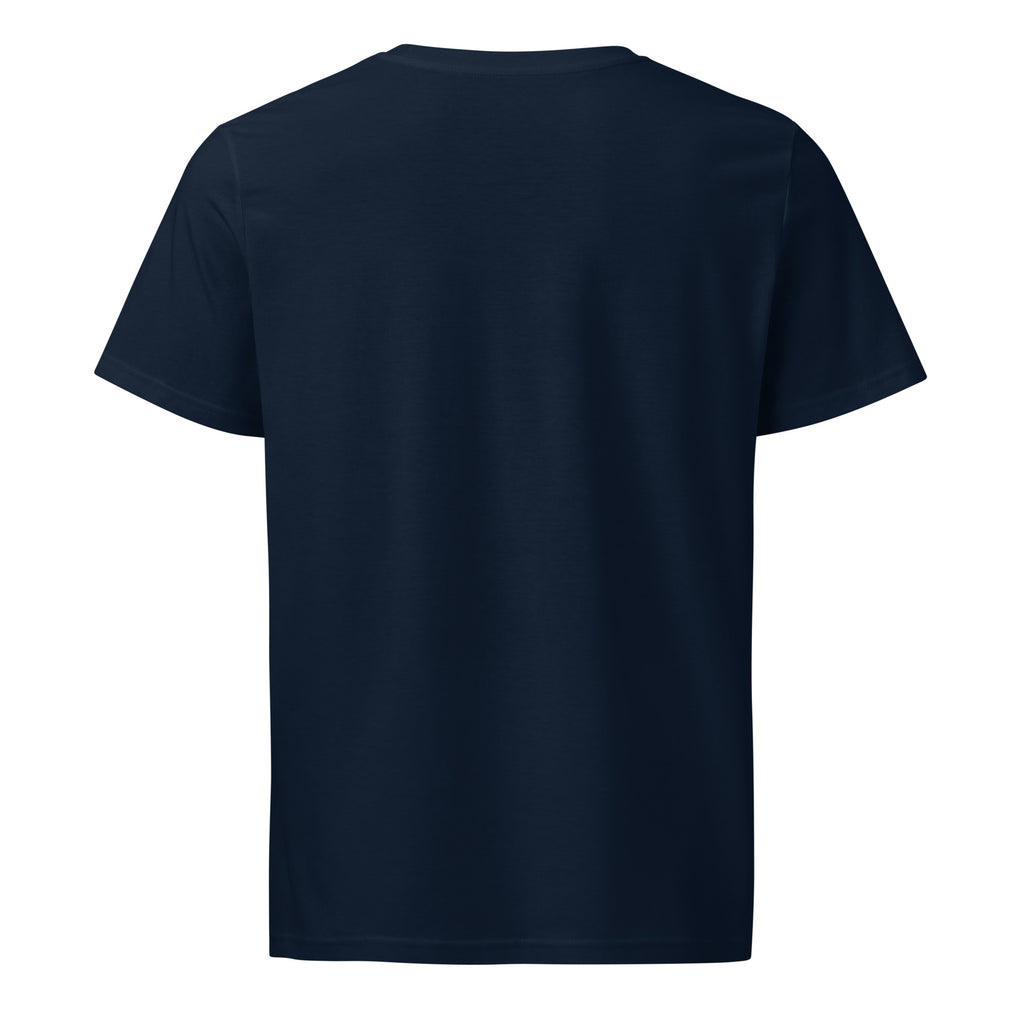 Emotionally Ghosted My Fitbit - Sarcastic T-Shirt in Shirt French Navy - Back View | Sarcastic T-shirt | PureSarcasm