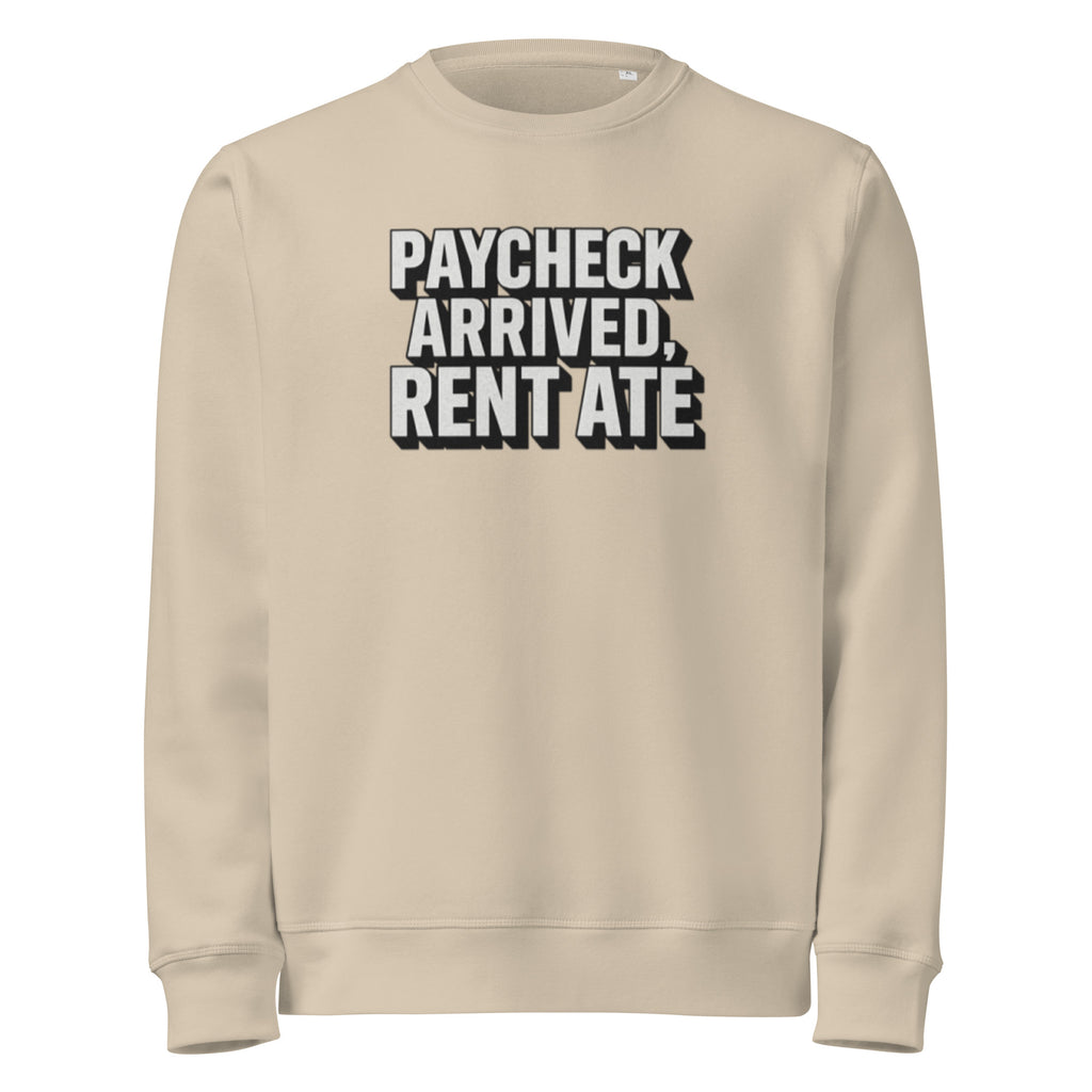 PureSarcasm sarcastic sweatshirt - desert dust, front view