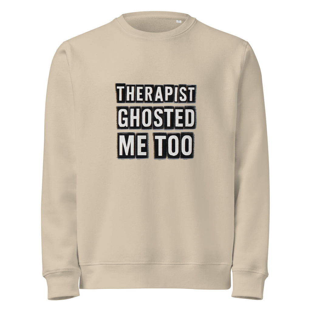PureSarcasm sarcastic sweatshirt - desert dust, front view