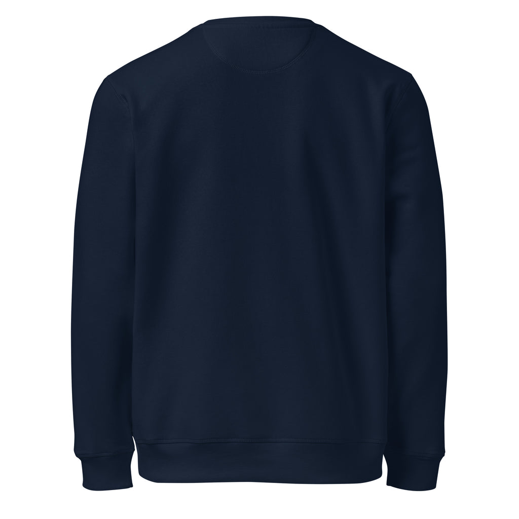 PureSarcasm sarcastic sweatshirt - french navy, back view