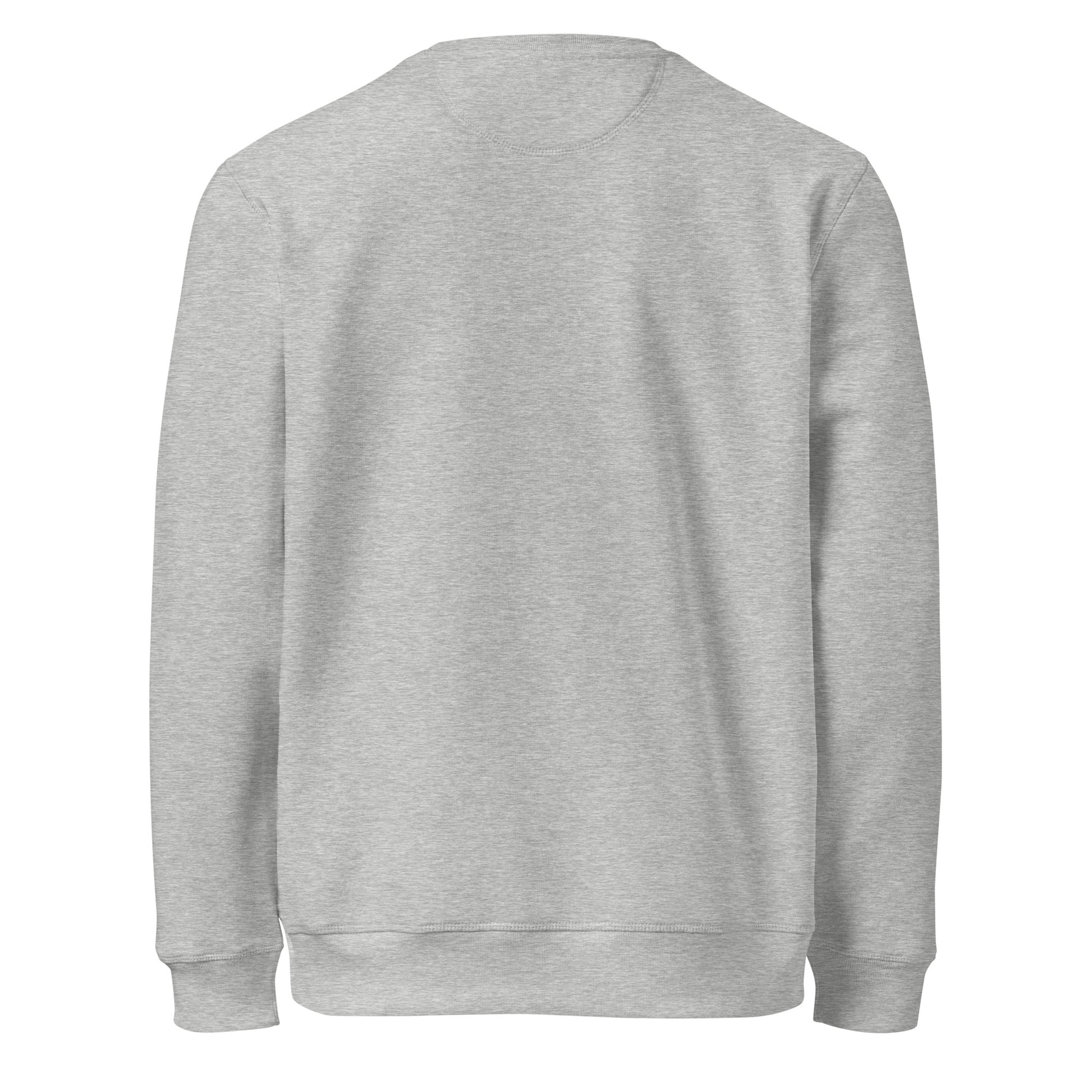 PureSarcasm sarcastic sweatshirt - heather grey, back view