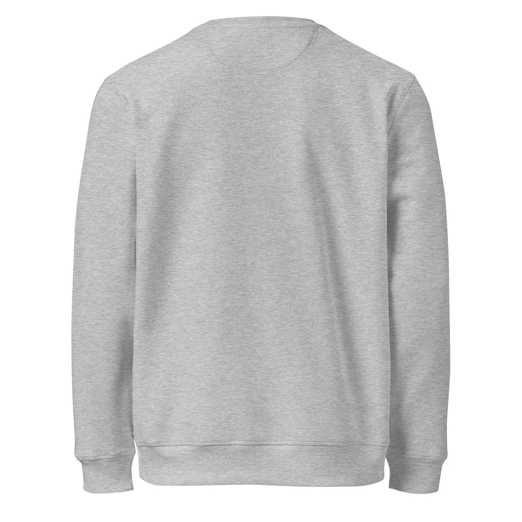 PureSarcasm sarcastic sweatshirt - heather grey, back view