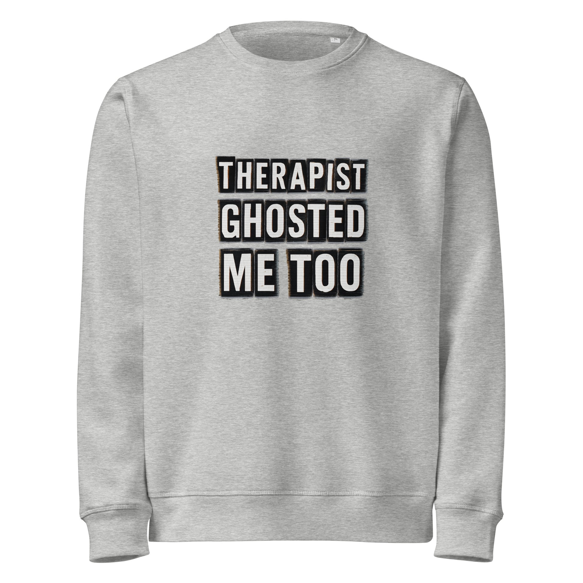 PureSarcasm sarcastic sweatshirt - heather grey, front view