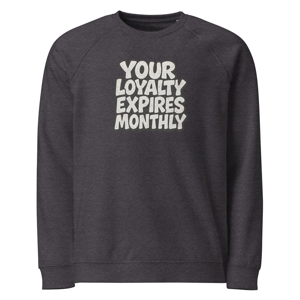 PureSarcasm sarcastic sweatshirt - charcoal melange, front view