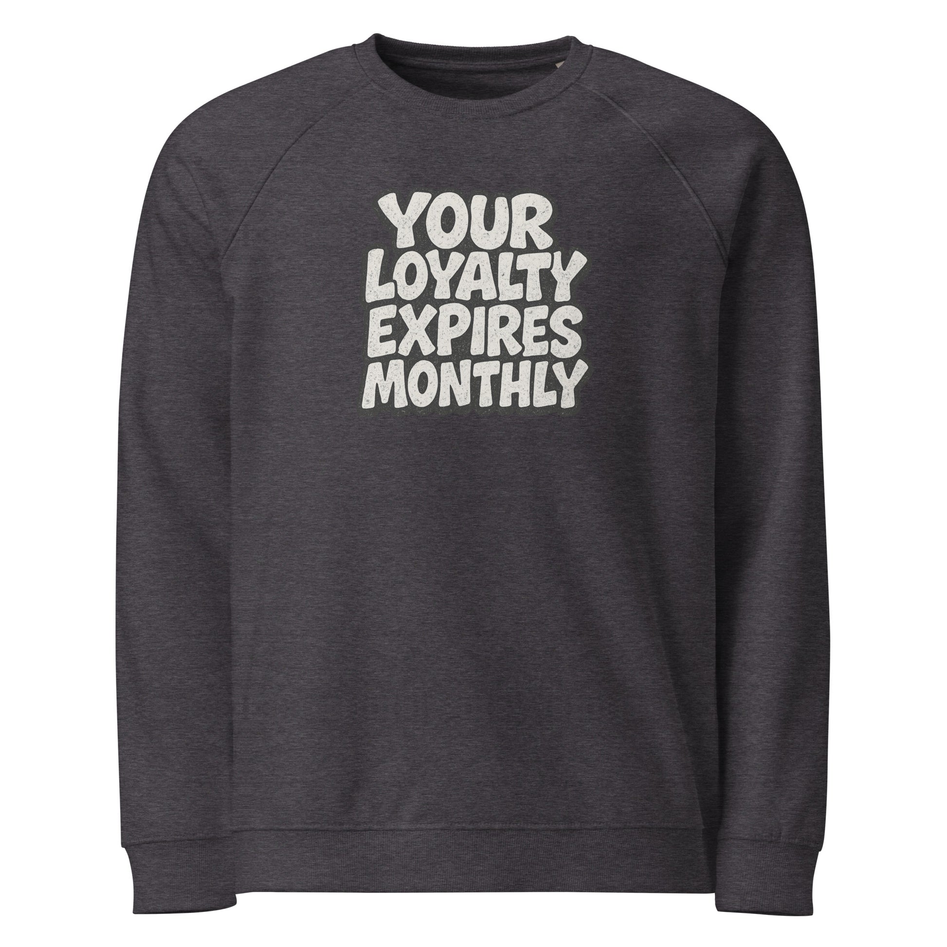 PureSarcasm sarcastic sweatshirt - charcoal melange, front view