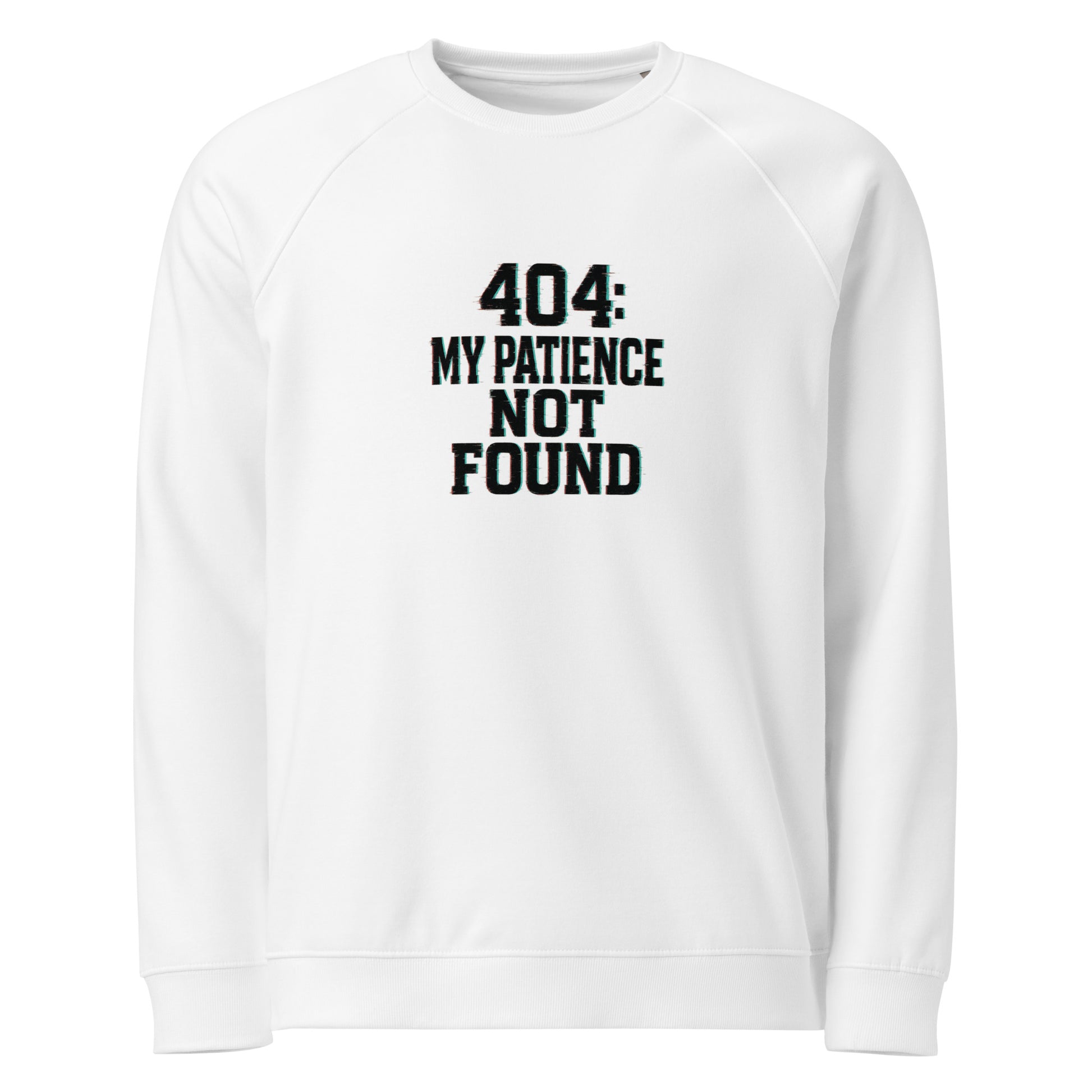 PureSarcasm sarcastic sweatshirt - raglan white, front view