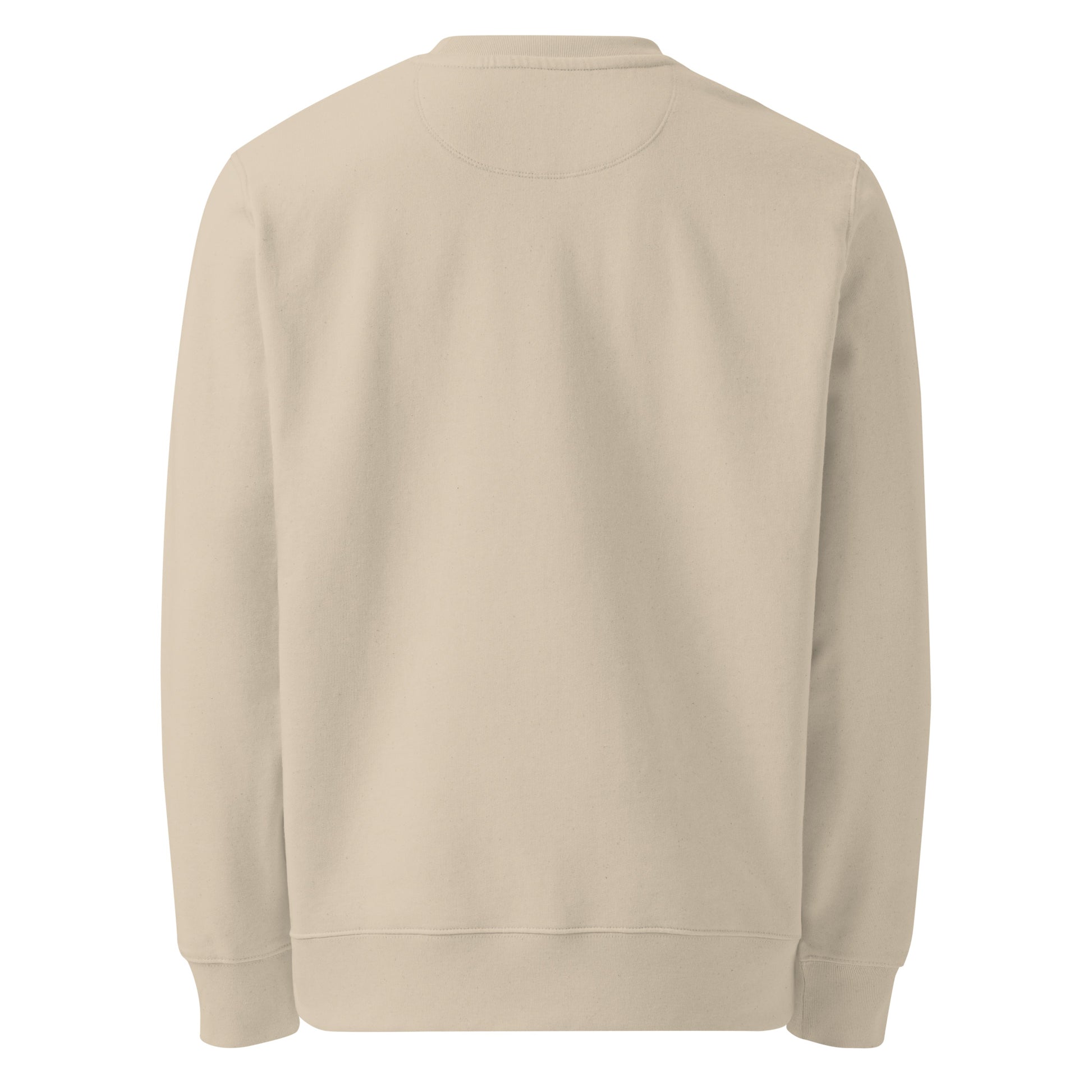 That’s Above My Pay Grade sarcastic sweatshirt - desert dust, back view
