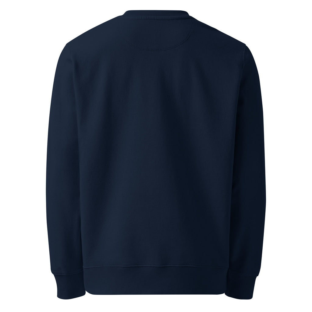 That’s Above My Pay Grade sarcastic sweatshirt - french navy, back view