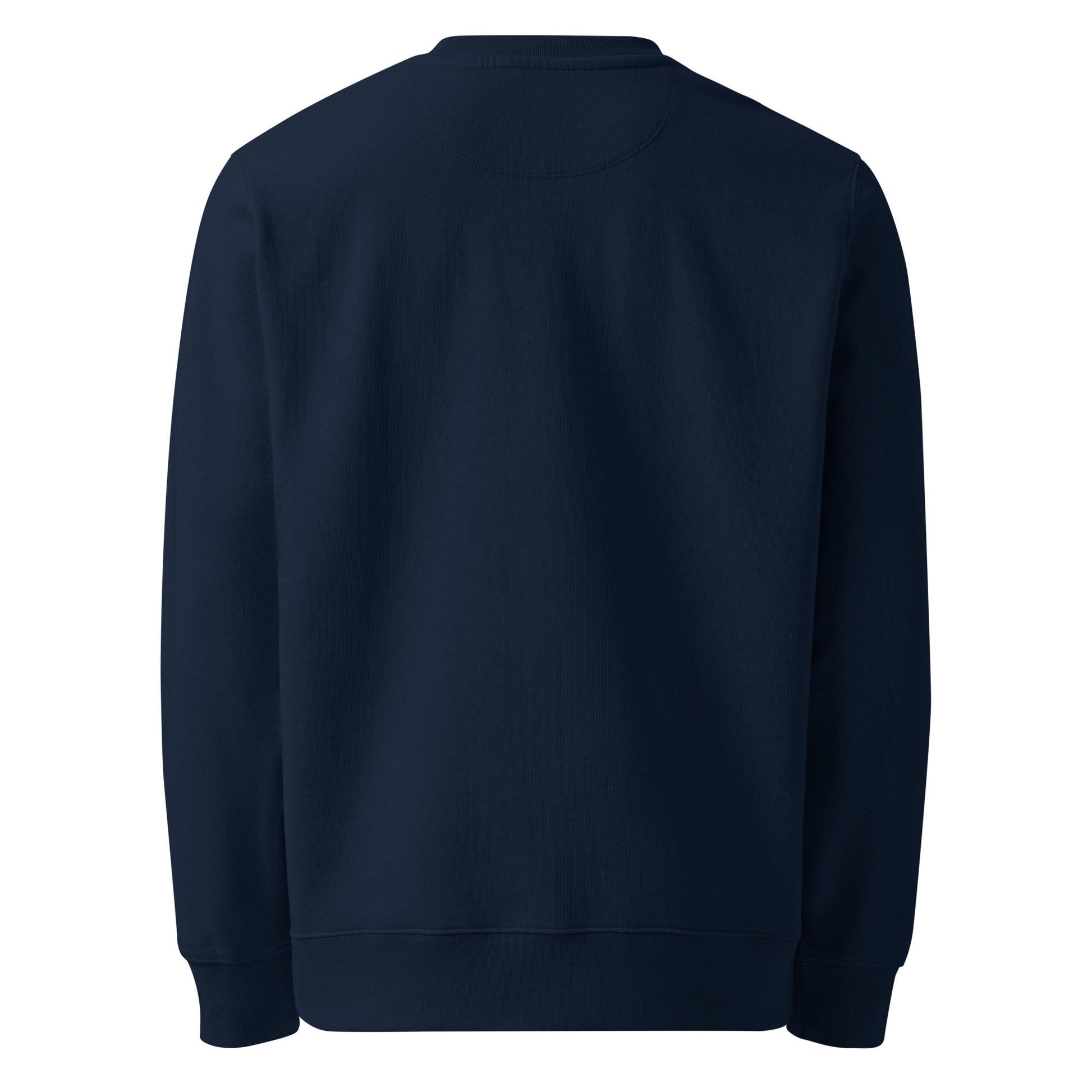 That’s Above My Pay Grade sarcastic sweatshirt - french navy, back view