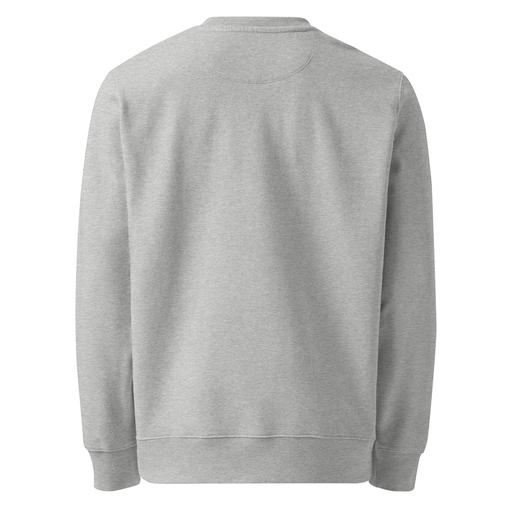 That’s Above My Pay Grade sarcastic sweatshirt - heather grey, back view