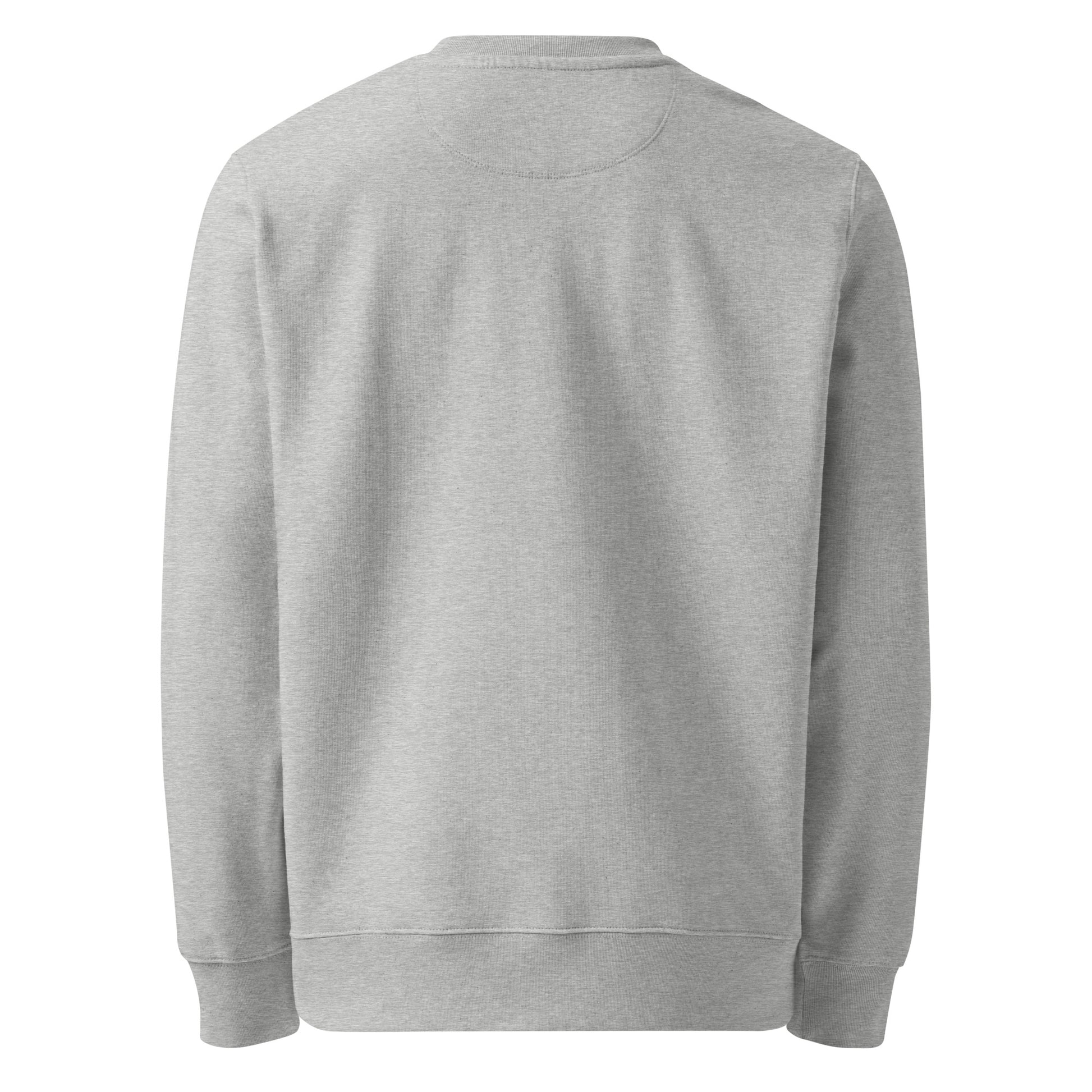 That’s Above My Pay Grade sarcastic sweatshirt - heather grey, back view