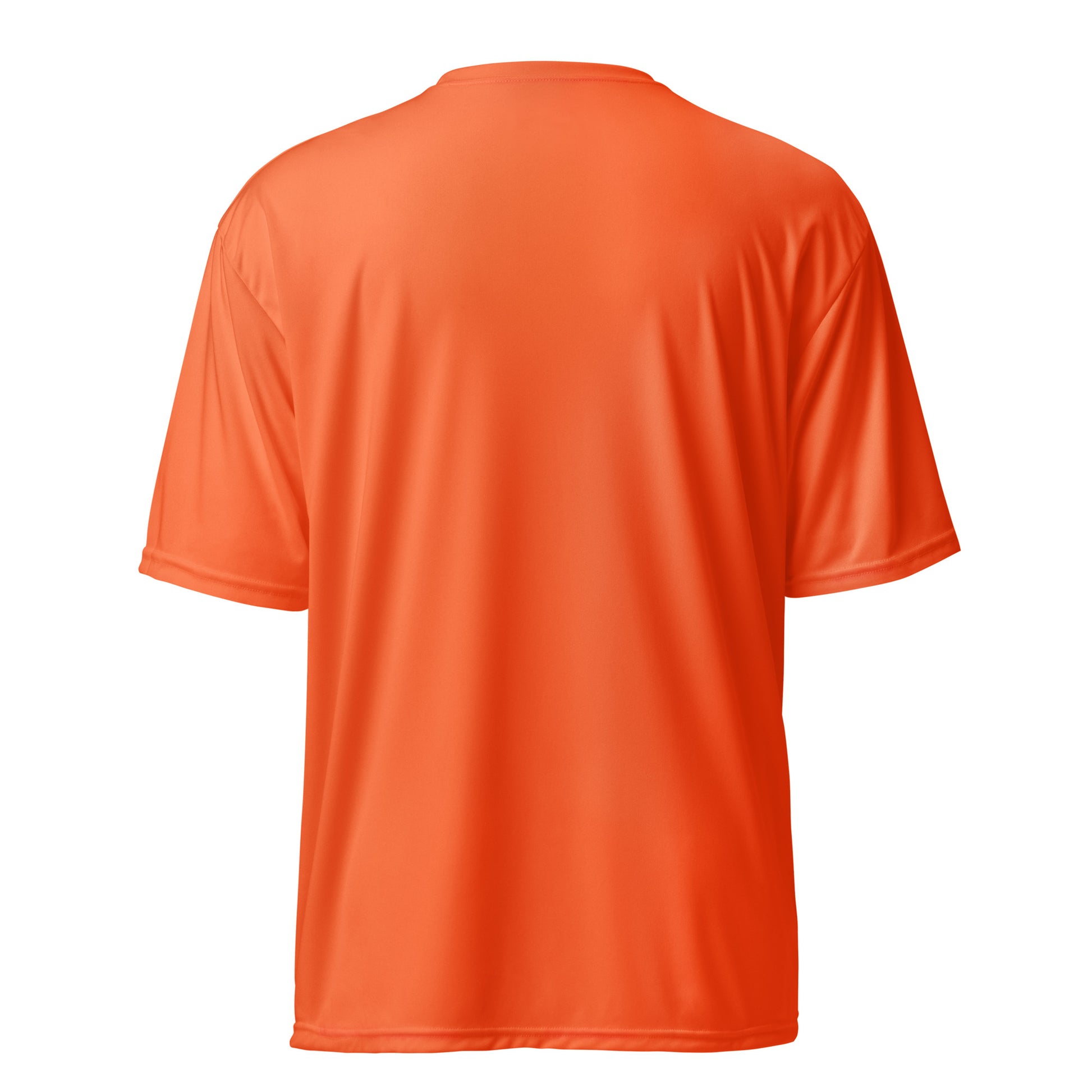 I rolled eyes, stayed - Sarcastic T-Shirt | PureSarcasm in Shirt Safety Orange - Back View | Sarcastic T-shirt | PureSarcasm