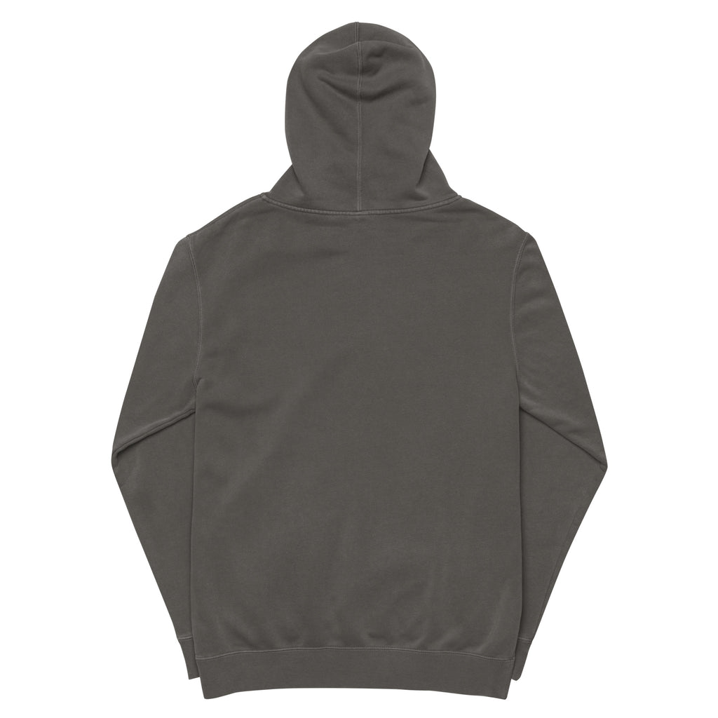 Micromanaged Into Mediocrity sarcastic hoodie - pigment black, back view