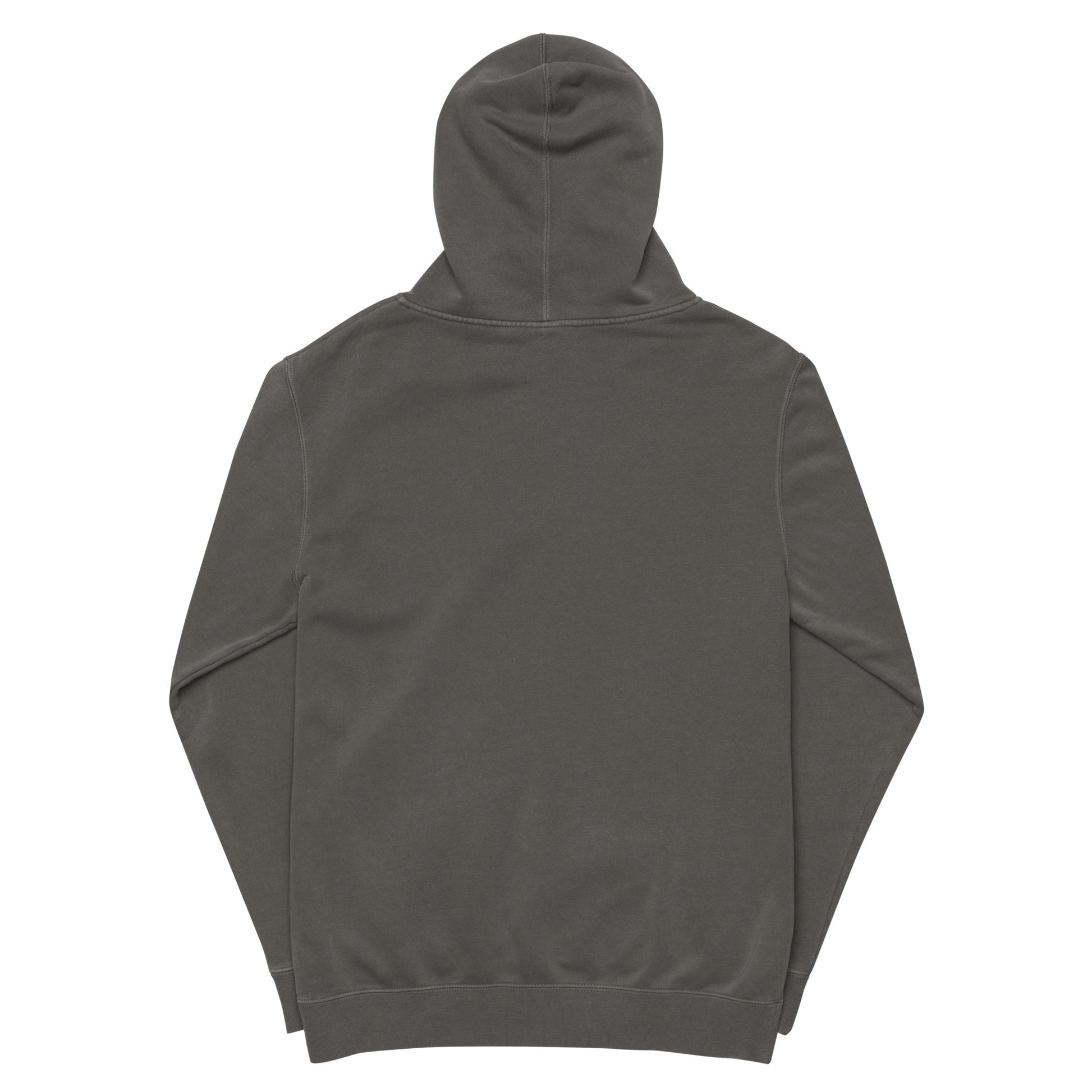 Micromanaged Into Mediocrity sarcastic hoodie - pigment black, back view