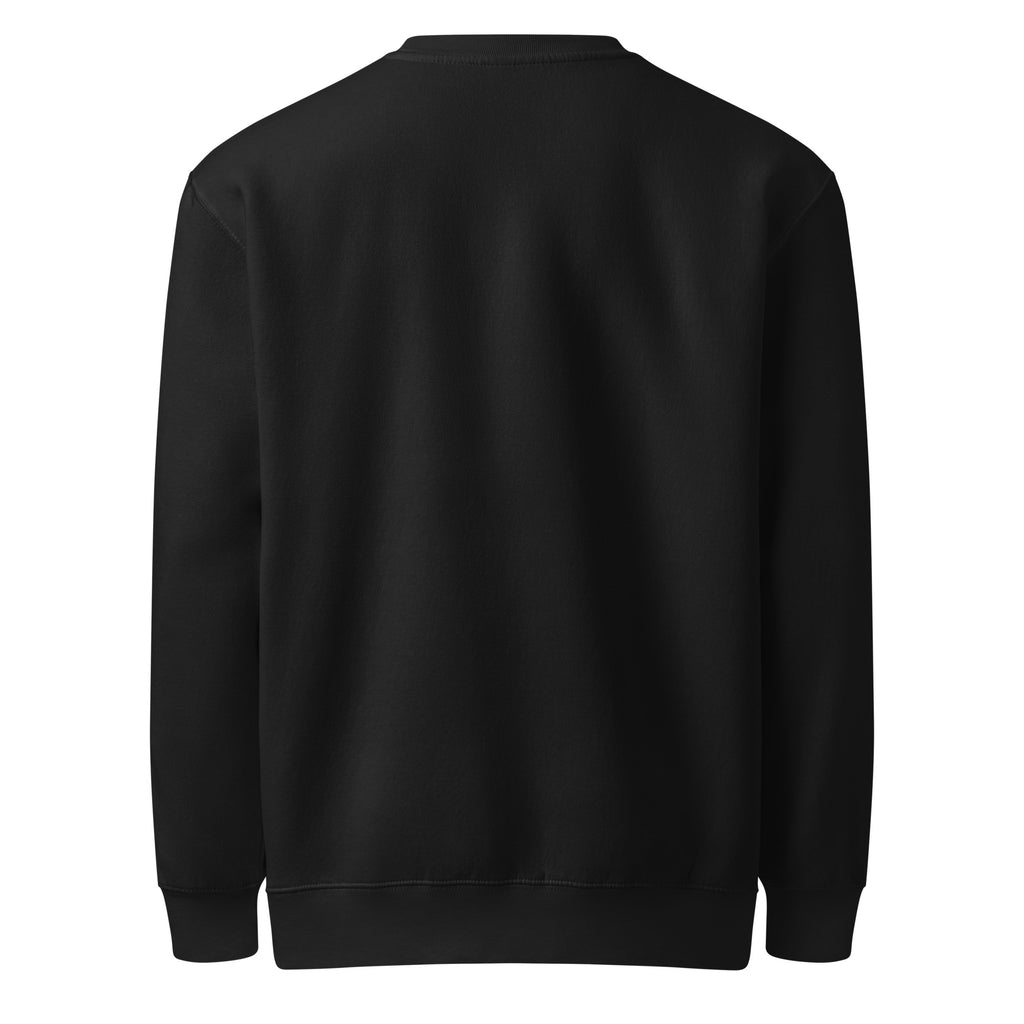Cry Faster, Deadlines Wait sarcastic sweatshirt - neck black, back view