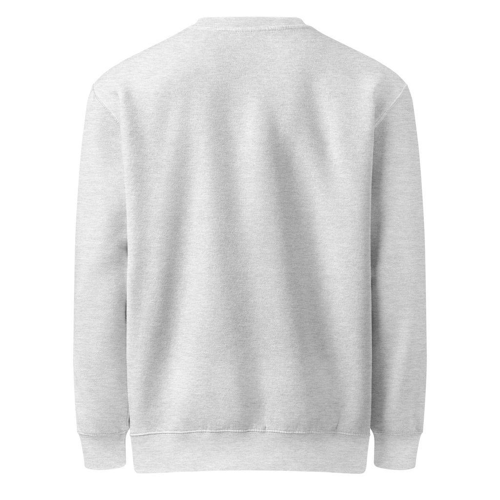 PureSarcasm sarcastic sweatshirt - heather grey, back view