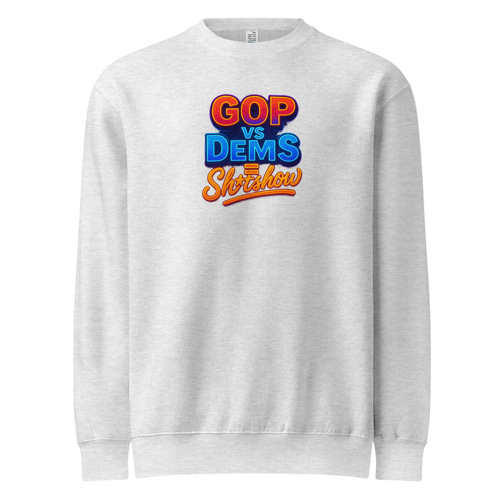 PureSarcasm sarcastic sweatshirt - heather grey, front view