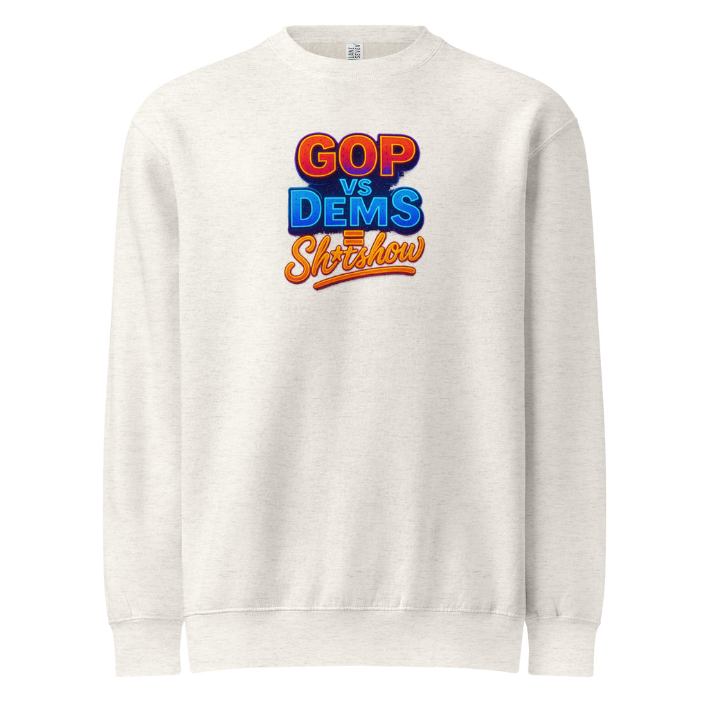 PureSarcasm sarcastic sweatshirt - oatmeal heather, front view