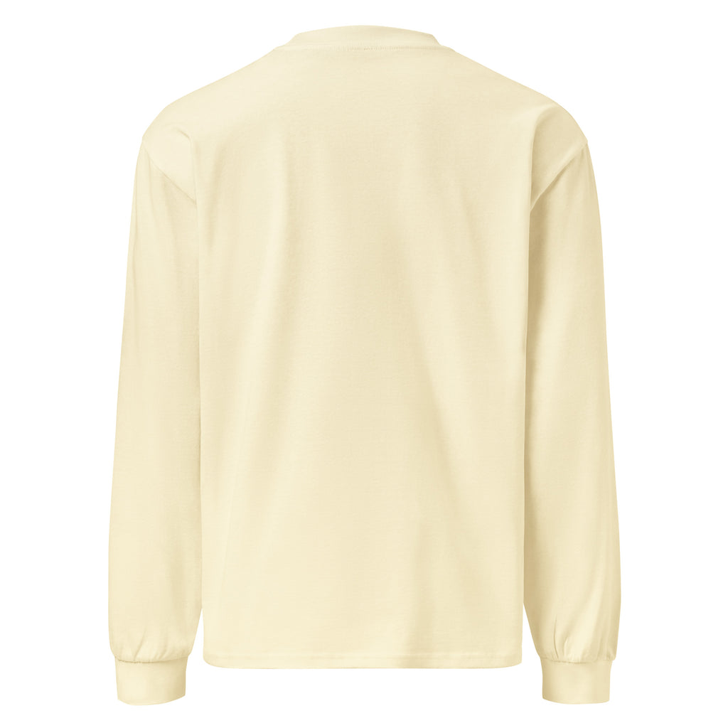 Bought Joy, Got Overdraft sarcastic long sleeve shirt - butter, back view