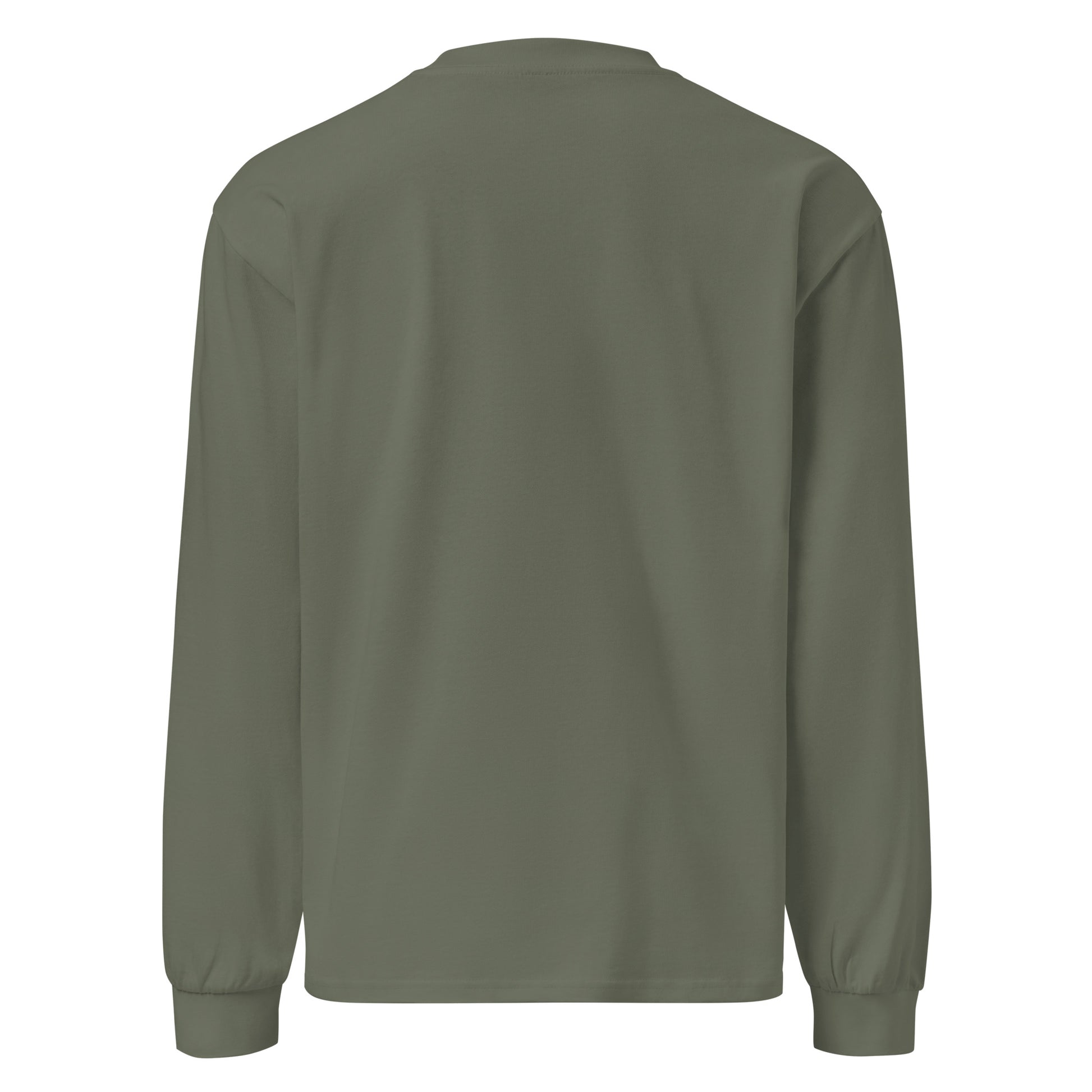 Replied Mentally. Out Loud. sarcastic long sleeve shirt - cypress, back view