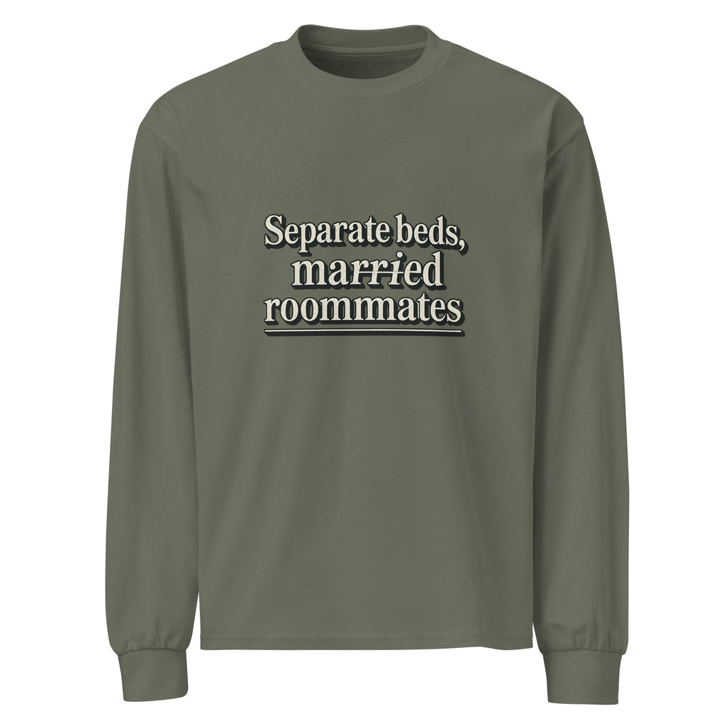 PureSarcasm sarcastic long sleeve shirt - cypress, front view