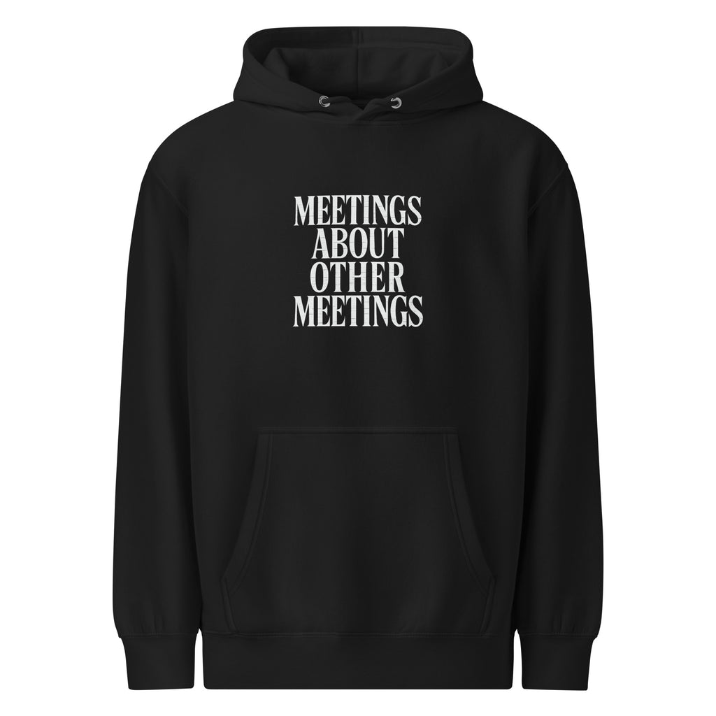 PureSarcasm sarcastic hoodie - weight black, front view