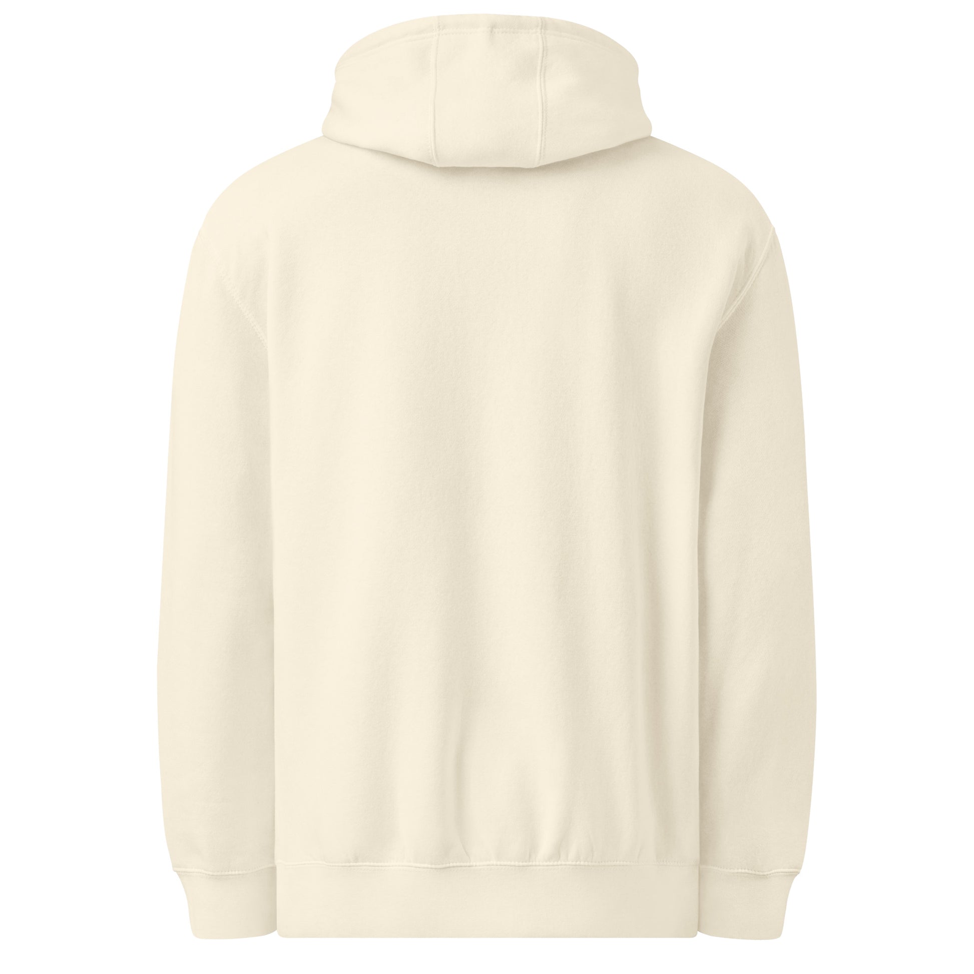 Ask Me About My Deadlines sarcastic hoodie - weight sandshell, back view