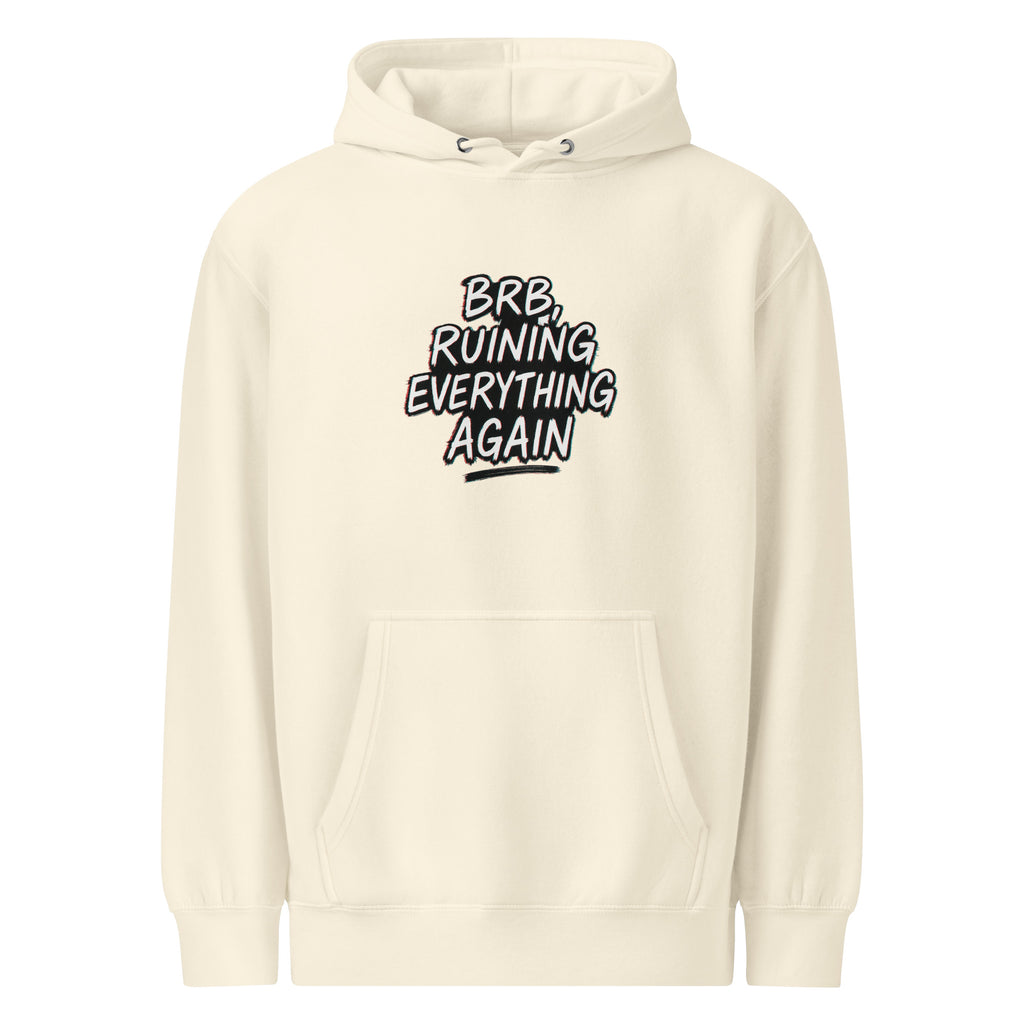 PureSarcasm sarcastic hoodie - weight sandshell, front view